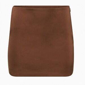 Aritzia Sunday Best Mini Skirt in Rocco Brown